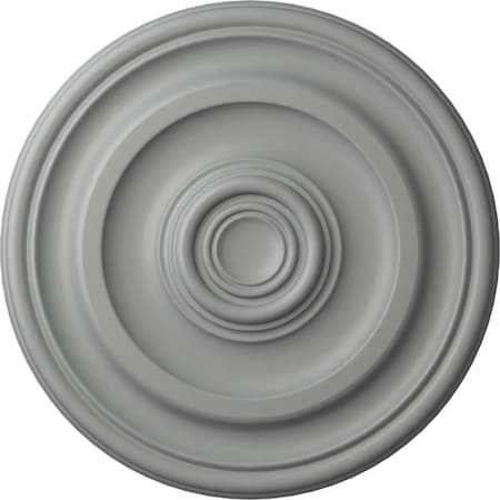 Ekena Millwork Kepler Traditional Ceiling Medallion (For Canopies up to 2 5/8"), 11 7/8"OD x 1 1/4"P, Primed White CM12KP